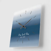 Modern Gradient Wall Clock - Home Sweet Home スクエア壁時計 (傾斜)