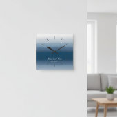 Modern Gradient Wall Clock - Home Sweet Home スクエア壁時計
