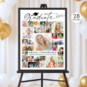 Modern Graduate 28 Photo Collage Party Display ポスター