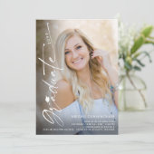 Modern Graduate 5 Photo Graduation 招待状 (スタンド正面)