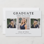 Modern Graduate Announcement 招待状 (正面)