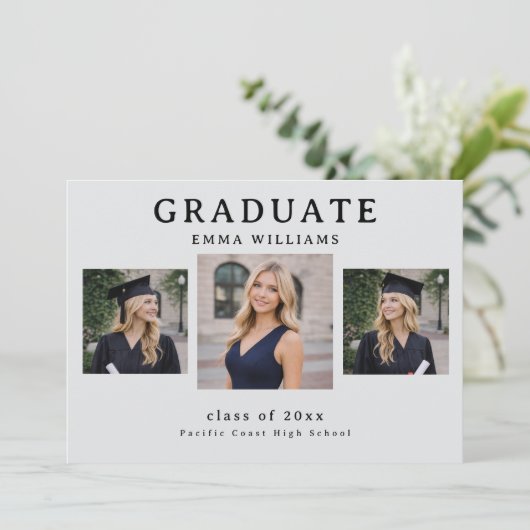 Modern Graduate Announcement 招待状 (スタンド正面)