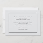 Modern Graduate Announcement 招待状 (裏面)