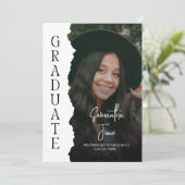 Modern Graduate Photo Magazine Graduation Party 招待状 (スタンド正面)