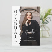 Modern Graduate Photo Magazine Graduation Party 招待状 (スタンド正面)