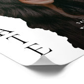 Modern Graduate Photo Magazine Graduation Sign ポスター (角)