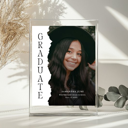 Modern Graduate Photo Magazine Graduation Sign ポスター