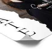 Modern Graduate Photo Magazine Graduation Sign ポスター (角)