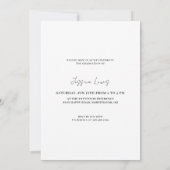 Modern Graduate Photos Graduation 招待状 (裏面)