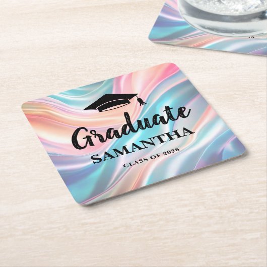 Modern  Graduation  スクエアペーパーコースター (アングル)