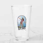  Modern Graduation Arch Photo Black Typography  タンブラーグラス (正面)