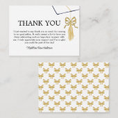 Modern Graduation Cap  and Tassel Gold エンクロージャーカード (正面/裏面)