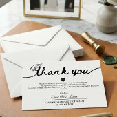 Modern Graduation Cap and Tassel Personalized サンキューカード