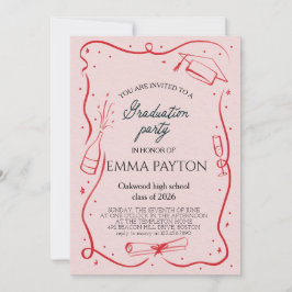 Modern Graduation Celebration 招待状