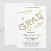 Modern Graduation Celebration  招待状 (正面/裏面)