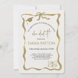 Modern Graduation Celebration 招待状