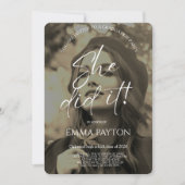 Modern Graduation Celebration 招待状 (正面)