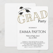 Modern Graduation Celebration  招待状 (正面/裏面)