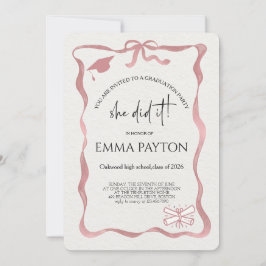 Modern Graduation Celebration 招待状