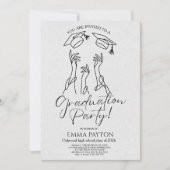 Modern Graduation Celebration  招待状 (正面)