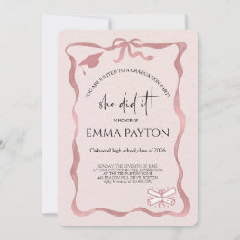 Modern Graduation Celebration 招待状