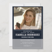 Modern  Graduation Invite 招待状 (裏面)