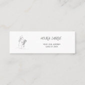 Modern Graduation line art graduate Name Card スキニー名刺 (正面)
