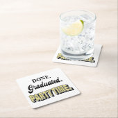 Modern Graduation Party スクエアペーパーコースター (インサイチュ)