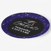 Modern Graduation Party Class of 20XX Custom ペーパープレート (アングル)