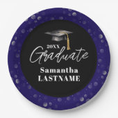 Modern Graduation Party Class of 20XX Custom ペーパープレート (正面)