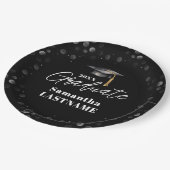 Modern Graduation Party Class of 20XX Custom Paper ペーパープレート (アングル)