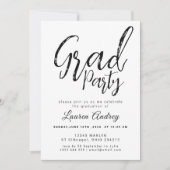 Modern Graduation Party Invitation 招待状 (正面)