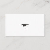 Modern Graduation Party Invitation Insert エンクロージャーカード (裏面)