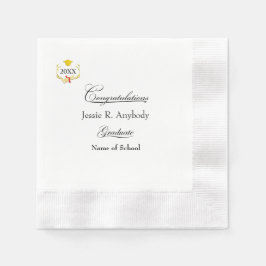 Modern Graduation Party Paper Napkin 縁ありカクテルナプキン