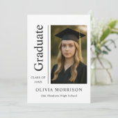 Modern Graduation Party Photo 招待状 (スタンド正面)