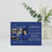 Modern Graduation Party Photo Display ポストカード (スタンド正面)