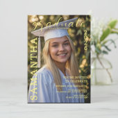 Modern Graduation Photo Invitation 招待状 (スタンド正面)