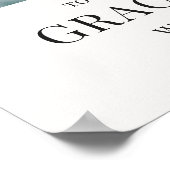 Modern Graduation Photo Welcome Sign ポスター (角)