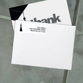 Modern Graduation Return Address Label ラベル