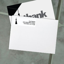 Modern Graduation Return Address Label ラベル