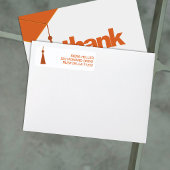 Modern Graduation Return Address Label ラベル