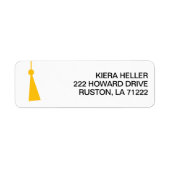 Modern Graduation Return Address Label ラベル (正面)