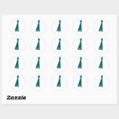 Modern Graduation Tassel Envelope Seal Sticker ラウンドシール (シート)