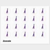 Modern Graduation Tassel Envelope Seal Sticker ラウンドシール (シート)