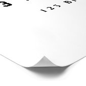 Modern Graduation Welcome Poster Minimal Line Art ポスター (角)