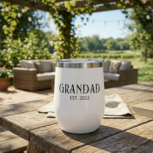 Modern Grandad Established Black Script 