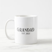 Modern Grandad Established Black Script  コーヒーマグカップ (左)