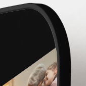 Modern Grandma Established 3 Photo White Script ピックルボールラケット (左詳細)