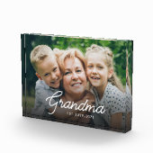 Modern Grandma Established Script Photo フォトブロック (右)
