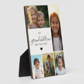 Modern Grandma Grandchildren Photo Collage  フォトプラーク (側面)